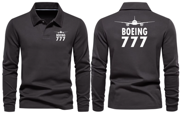 BOEING 777 LONG SLEEVE POLO